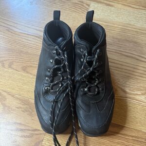 Timberland Youth Winter Boys Boots US size 4.5 Black Leather